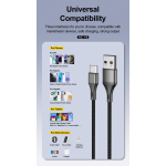⚡ كابل بيانات ASPOR AC-18 USB-A إلى USB-C – شحن فائق السرعة وأداء احترافي 🔌