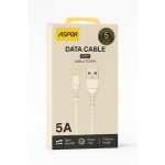⁦🔌 كابل بيانات ASPOR A101 - USB-5A إلى iPhone (1 متر)⁩ - الصورة ⁦2⁩
