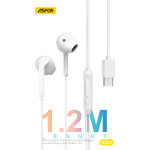 🎧 سماعة ASPOR A221 السلكية بصوت HiFi ومنفذ Type-C