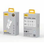 🚗⚡ شاحن سيارة ASPOR A907 بقوة 38 واط – شحن سريع ومزدوج المنافذ 🔋