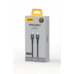 ⁦🔌 كيبل شحن ونقل بيانات ASPOR AC-19 USB-C إلى USB-C – قدرة 60 واط⁩ - الصورة ⁦2⁩