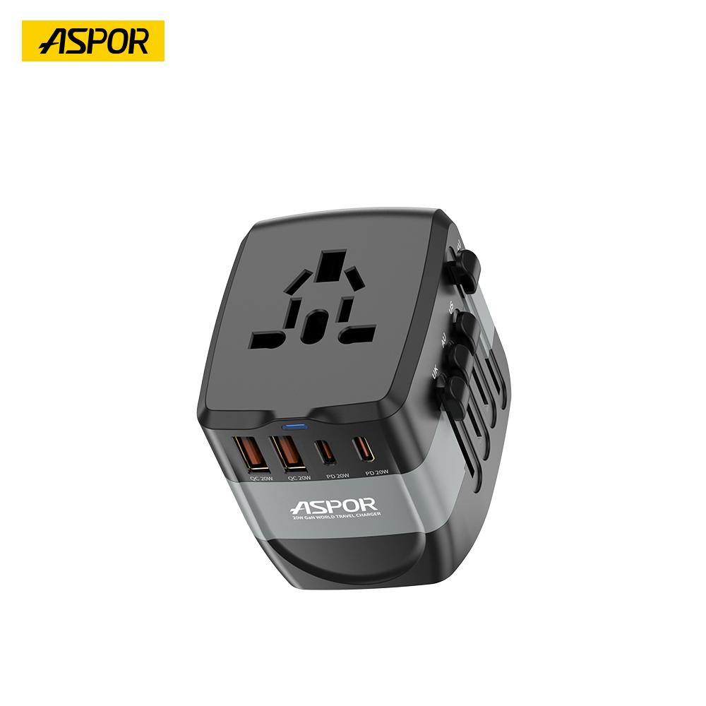 5f866d4b-0e60-432d-a97e-e87ea92b3025.jpeg 🌍 شاحن السفر العالمي ASPOR A893 بقدرة 35 واط بتقنية GaN - الصورة 1