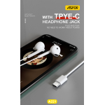 ⁦🎧 سماعة ASPOR A221 السلكية بصوت HiFi ومنفذ Type-C⁩ - الصورة ⁦5⁩
