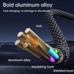 ⁦⚡ كابل بيانات ASPOR AC-21 USB-C إلى USB-C – شحن فائق السرعة بقدرة 100 واط وجودة عالية الأداء 🔋⁩ - الصورة ⁦3⁩